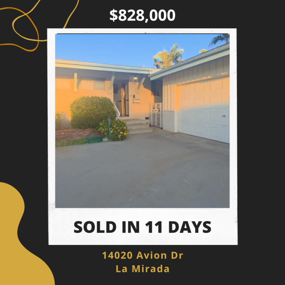14220 Avion Dr – Sold in 11 Days for $828,000 by Nanda Realty Front view of home at 14220 Avion Dr, La Mirada – Sold by Varun Nanda in 11 days for $828,000